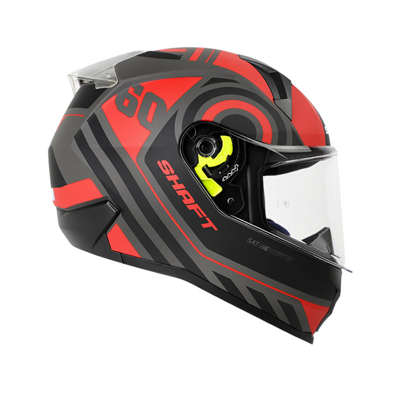 CASCO SHAFT SH-560 DUELO MATE NEGRO ROJO