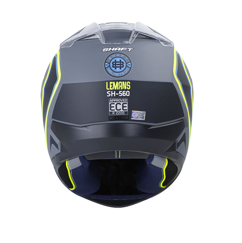 CASCO SHAFT SH-560 LEMANS MATE GRIS AMARILLO NEON