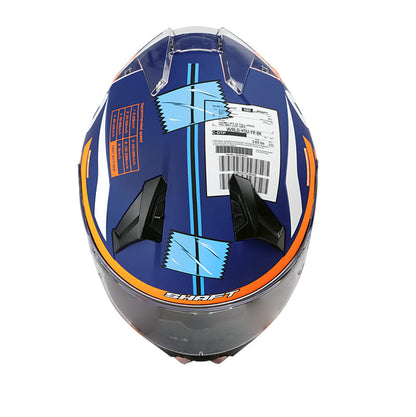 CASCO SHAFT SH-560 POSTAL MATE AZUL NARANJA NEON