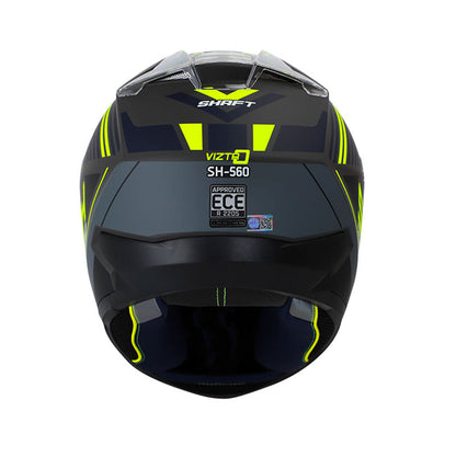 CASCO SHAFT SH-560 VIZTRO MATE NEGRO AMARILLO NEON