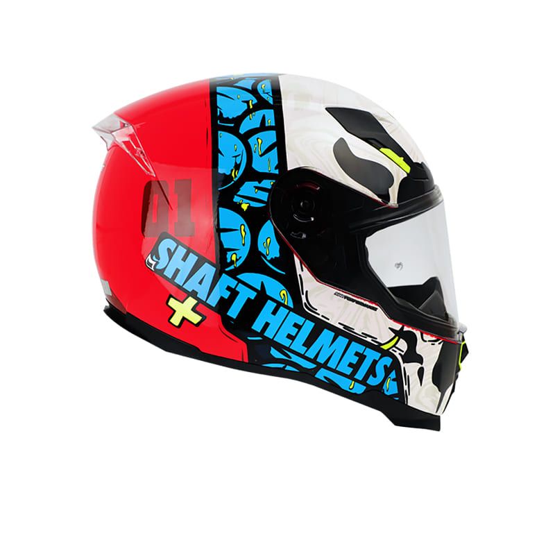 CASCO SHAFT SH-562 REBIRTH ROJO AZUL
