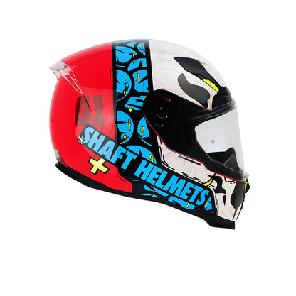 CASCO SHAFT SH-562 REBIRTH ROJO AZUL