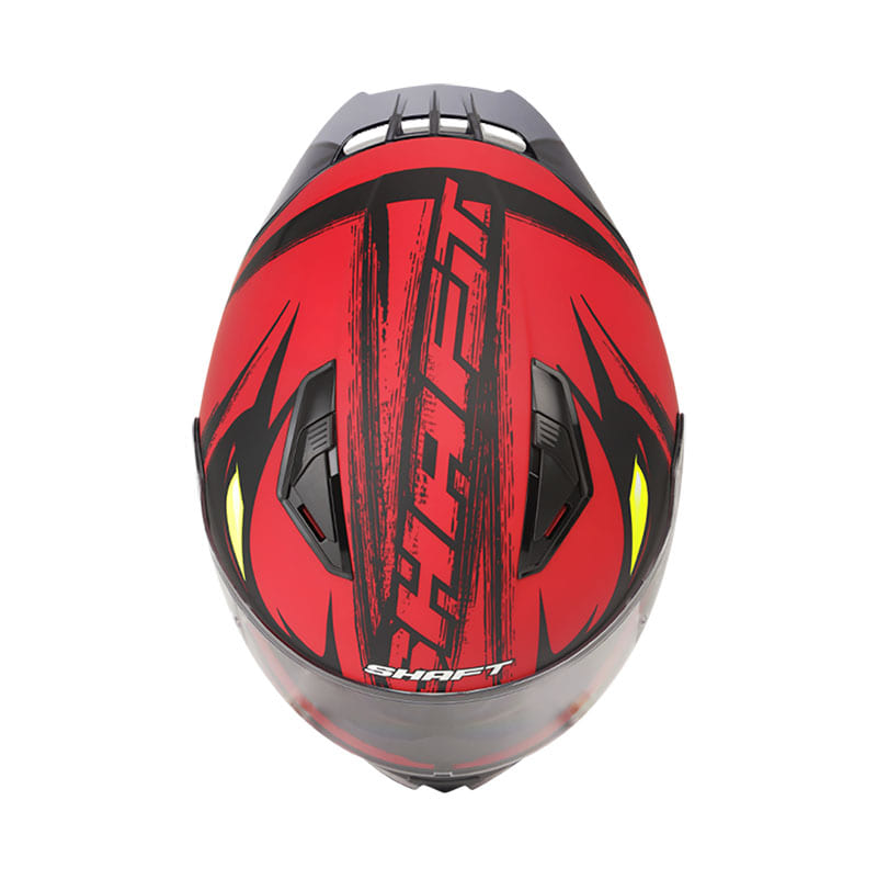 CASCO SHAFT SH-582SP FIERCE MATE NEGRO ROJO