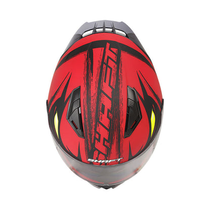 CASCO SHAFT SH-582SP FIERCE MATE NEGRO ROJO