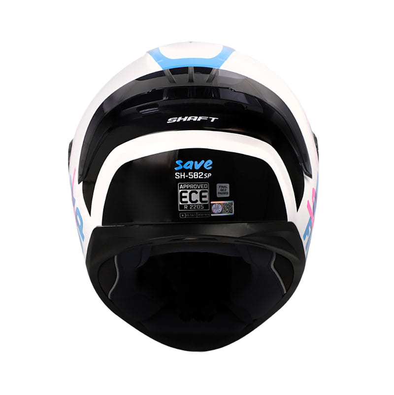 CASCO SHAFT SH-582SP SAVE BLANCO AZUL