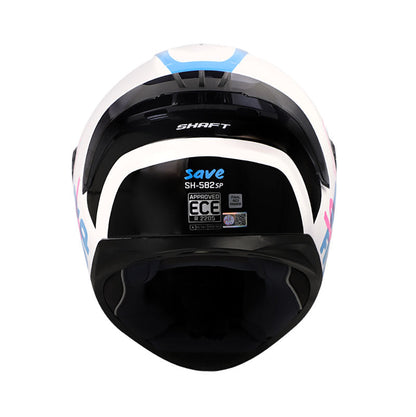 CASCO SHAFT SH-582SP SAVE BLANCO AZUL