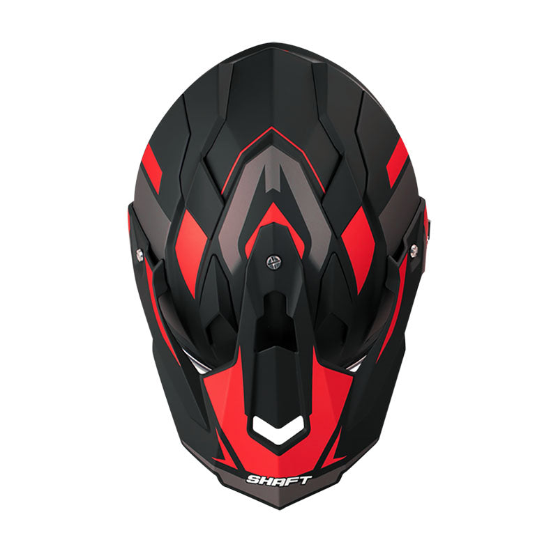 CASCO SHAFT SH-MX370DV PRO NAS MATE NEGRO ROJO