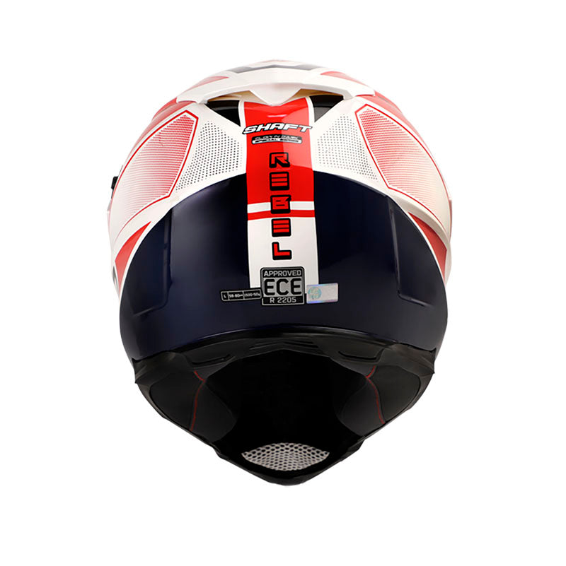 CASCO SHAFT SH-MX380DV REBEL BLANCO ROJO