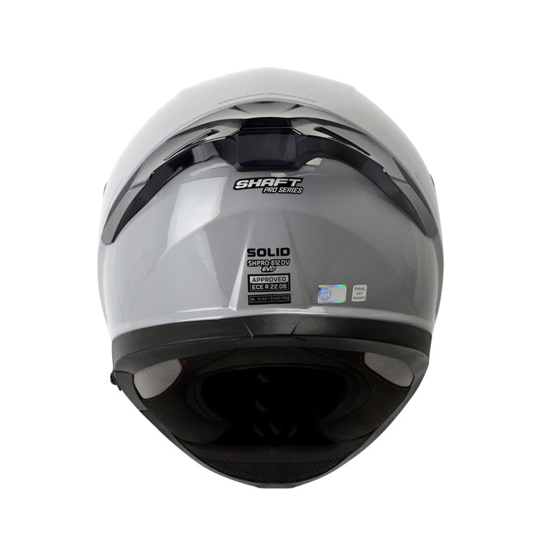 CASCO SHAFT SH-612DV PRO SOLID GRIS NEGRO VISOR PLATA