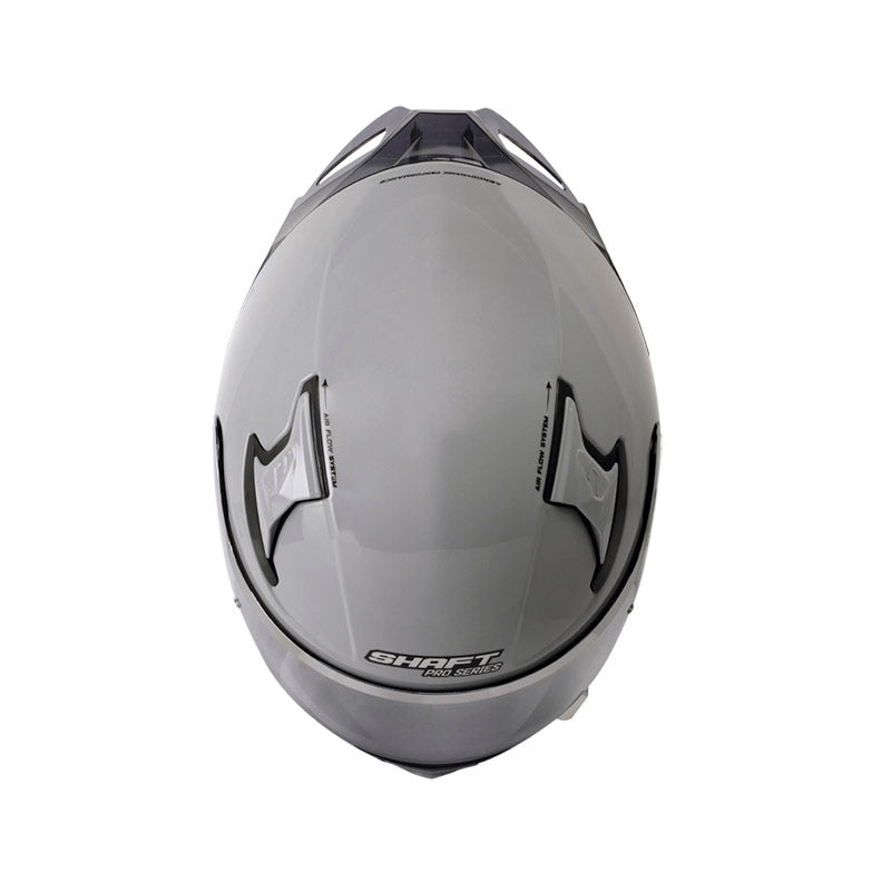 CASCO SHAFT SH-612DV PRO SOLID GRIS NEGRO VISOR PLATA