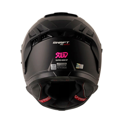 CASCO SHAFT SH-606SP PRO SOLID MATE NEGRO FUCSIA VISOR REVO