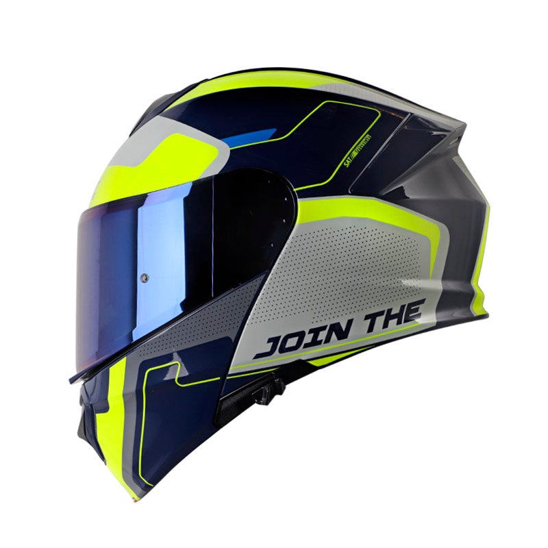 CASCO SHAFT SH-4000DV PRO SPLIT AZUL OSCURO GRIS IRIDIUM