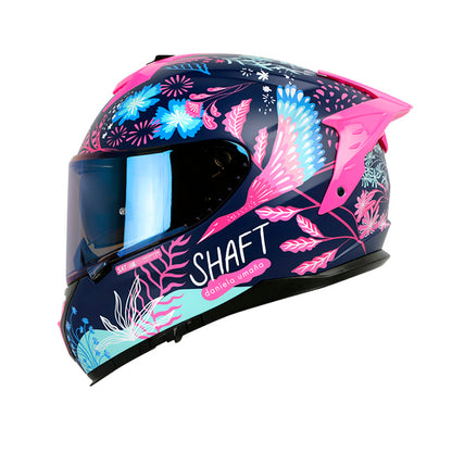 CASCO SHAFT SH-610EVO BLOOM MATE AZUL NAVY ROSADO IRIDIUM