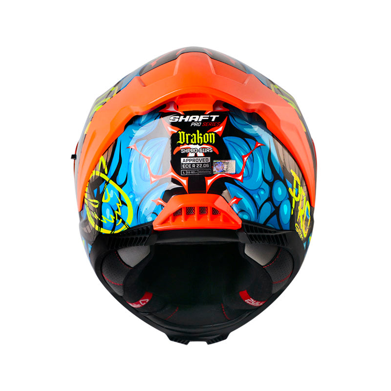 CASCO SHAFT SH-611RS PRO DRAKON AZUL NEGRO VISOR IRIDIUM