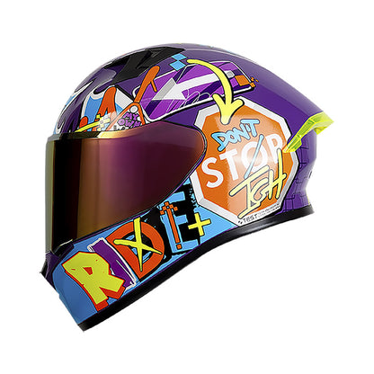 CASCO ICH-503SP NO RULES MORADO AZUL CANDY VISOR MORADO