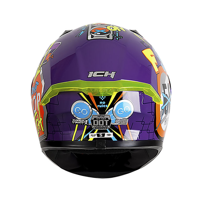 CASCO ICH-503SP NO RULES MORADO AZUL CANDY VISOR MORADO