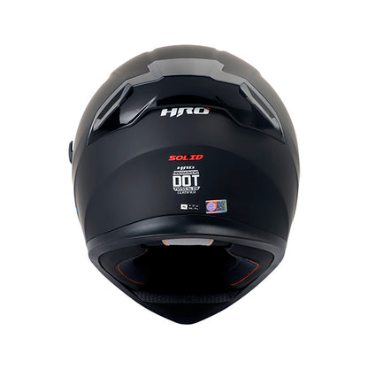 CASCO HRO HRO-514DV SOLID MATE NEGRO ROJO IRIDIUM ROJO