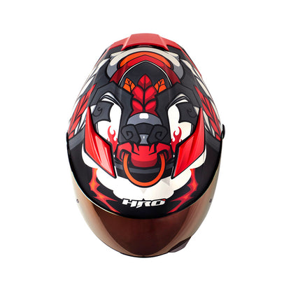 CASCO HRO HRO-514DV HAWARDIAN MATE GRIS OSCURO ROJO IRIDIUM