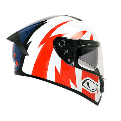 CASCO HRO HRO-518DV PATRIOT AZUL NAVY BLANCO