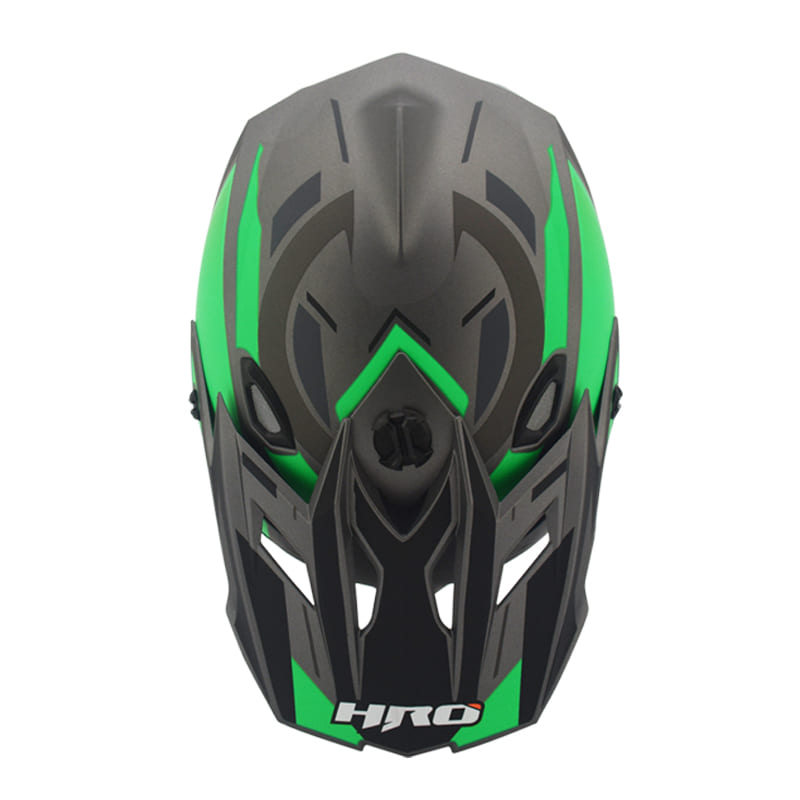 CASCO HRO HRO-MX03 REVER MATE NEGRO VERDE NEON