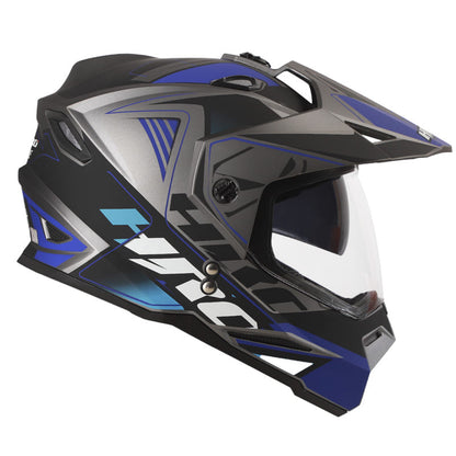 CASCO HRO HRO-MX330DV ELEXE MATE NEGRO AZUL