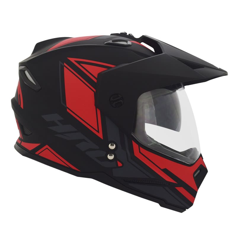 CASCO HRO HRO-MX330DV TRAP MATE NEGRO ROJO