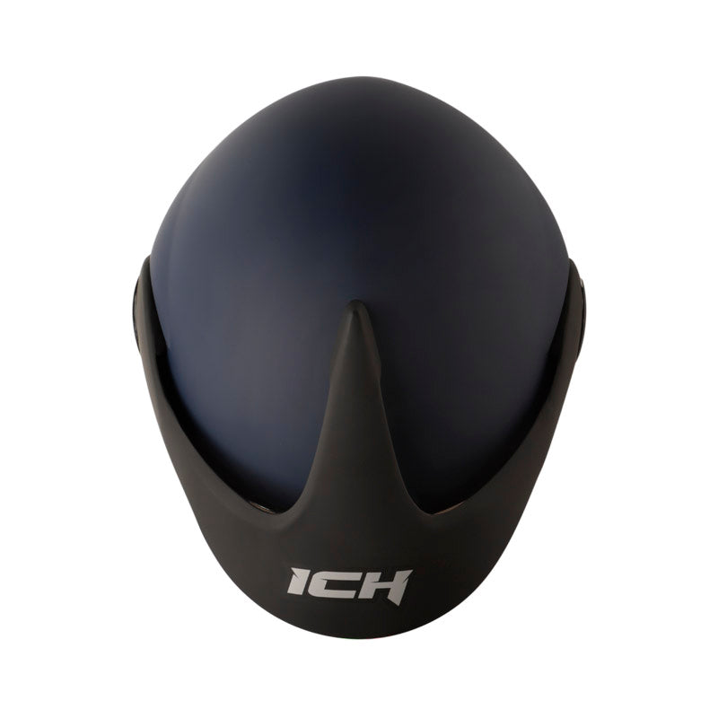 CASCO ICH ICH-205 SOLID AZUL PLATA VISOR IRIDIUM PLATA