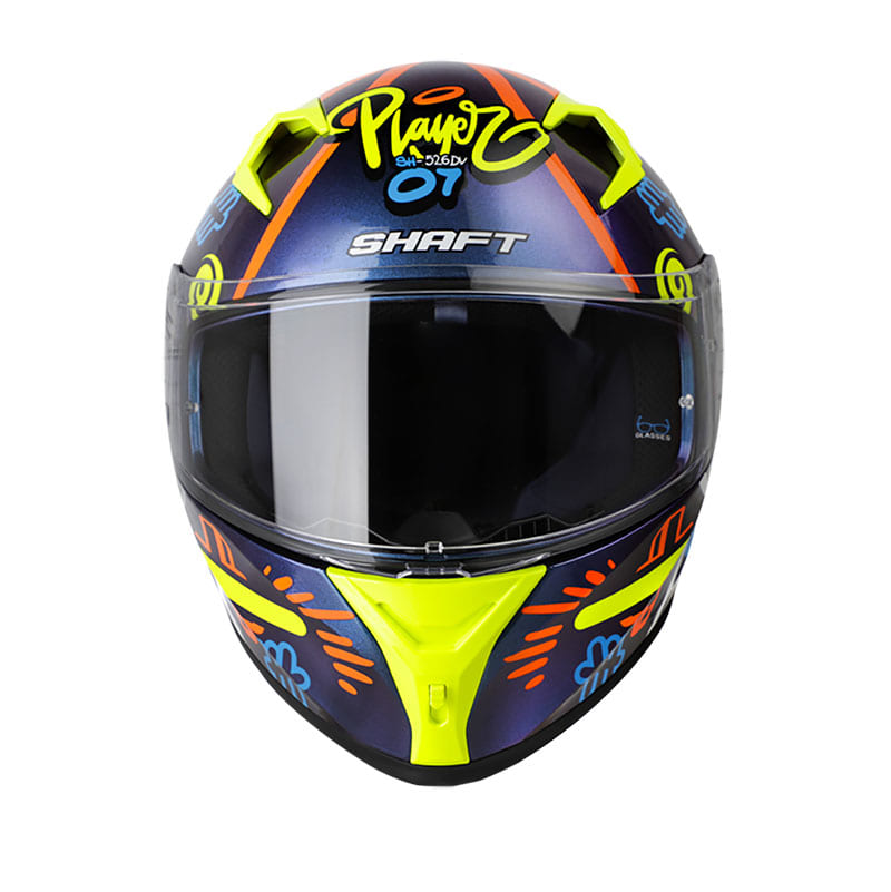 CASCO SHAFT SH-526SP TRIQUI EVO CAMALE AMARILLO NEON
