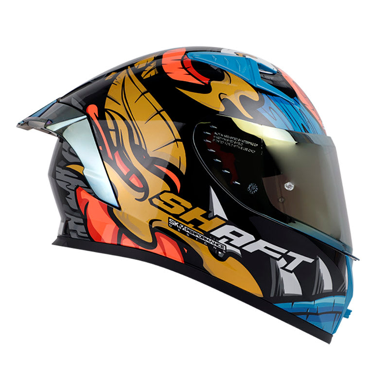 CASCO SHAFT SH-526SP TIKI NEGRO DORADO VISOR IRIDIUM