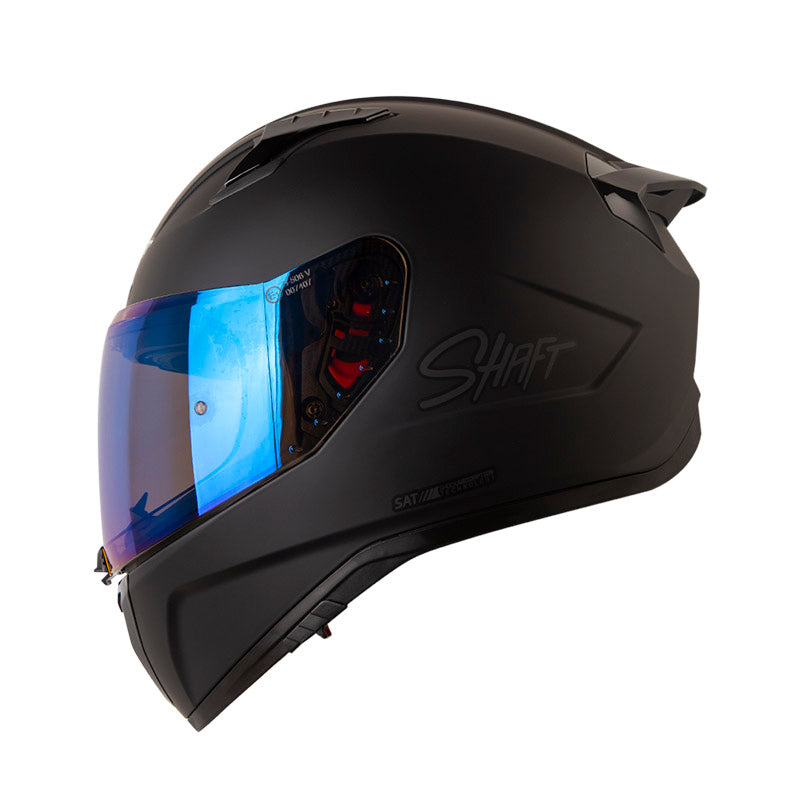 CASCO SHAFT SH-532DV SOLID MATE NEGRO NEGRO7 VISOR IRIDIUM