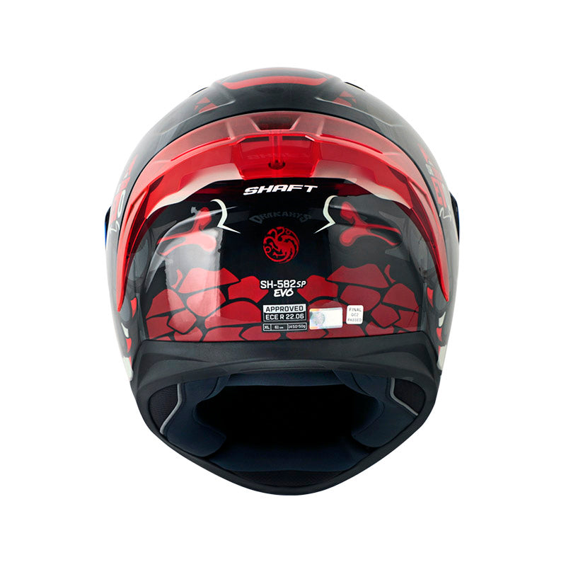 CASCO SHAFT SH-582SP DRAKARYS GRIS ROJO VISOR IRIDIUM