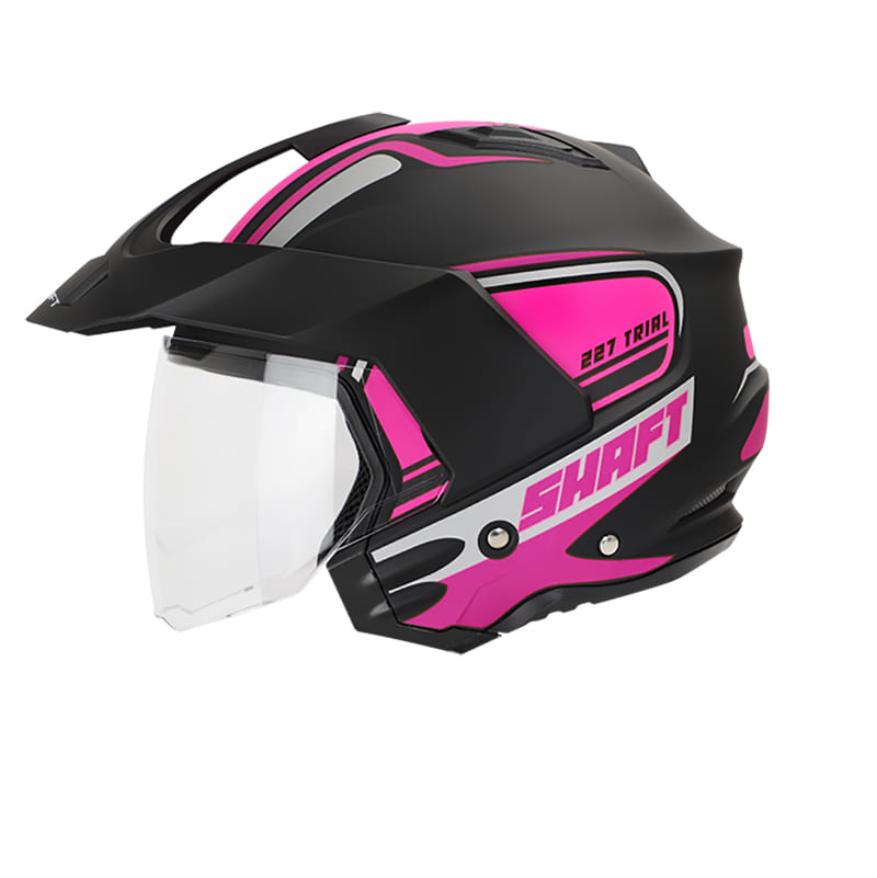 CASCO SHAFT SH-227 ROCK MATE NEGRO FUCSIA NEON