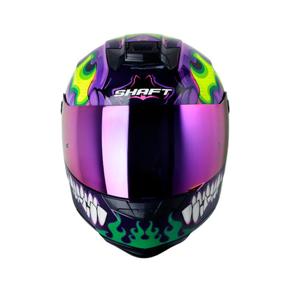 CASCO SHAFT SH-502SP FIRE BOY MORADO AMARILLO NEON IRIDIUM