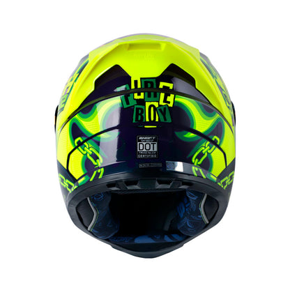 CASCO SHAFT SH-502SP FIRE BOY MORADO AMARILLO NEON IRIDIUM