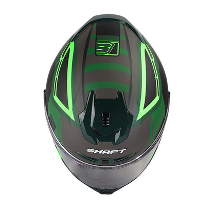CASCO SHAFT SH-542GT POKAT MATE NEGRO VERDE NEON