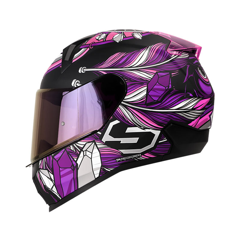 CASCO SHAFT SH-560 DREAM CATCH MATE NEGRO FUCSIA VISOR IRIDIUM