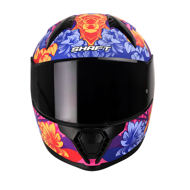 CASCO SHAFT SH-560 LUSTRUM MATE FUCSIA MORADO VISOR HUMO