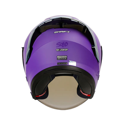 CASCO SHAFT SH-226SP SOLID MATE MORADO VISOR IRIDIUM MORADO