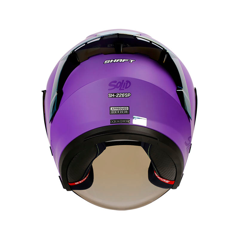 CASCO SHAFT SH-226SP SOLID MATE MORADO MORADO VISOR HUMO