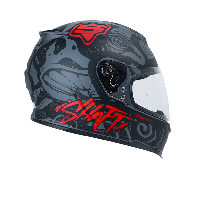 CASCO SHAFT SH-502 PSICOTRIP MATE GRIS ROJO