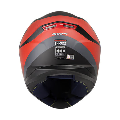 CASCO SHAFT SH-522 MOTORSPORT MATE NEGRO ROJO