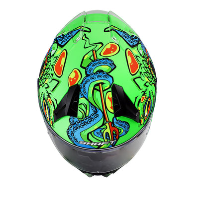 CASCO SHAFT SH-560 CRACKEND MATE VERDE NEON VERDE NEON