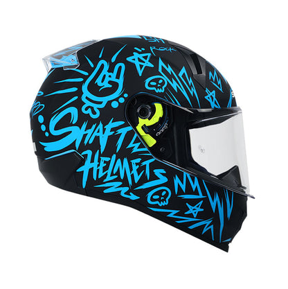 CASCO SHAFT SH-560 HARD MATE NEGRO AZUL