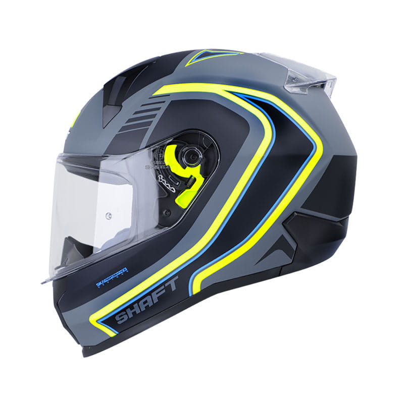CASCO SHAFT SH-560 LEMANS MATE GRIS AMARILLO NEON