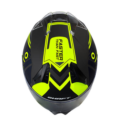 CASCO SHAFT SH-560 VIZTRO MATE NEGRO AMARILLO NEON