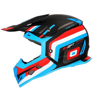 CASCO SHAFT SH-MX33 RAPTOR DEX MATE NEGRO ROJO AZUL