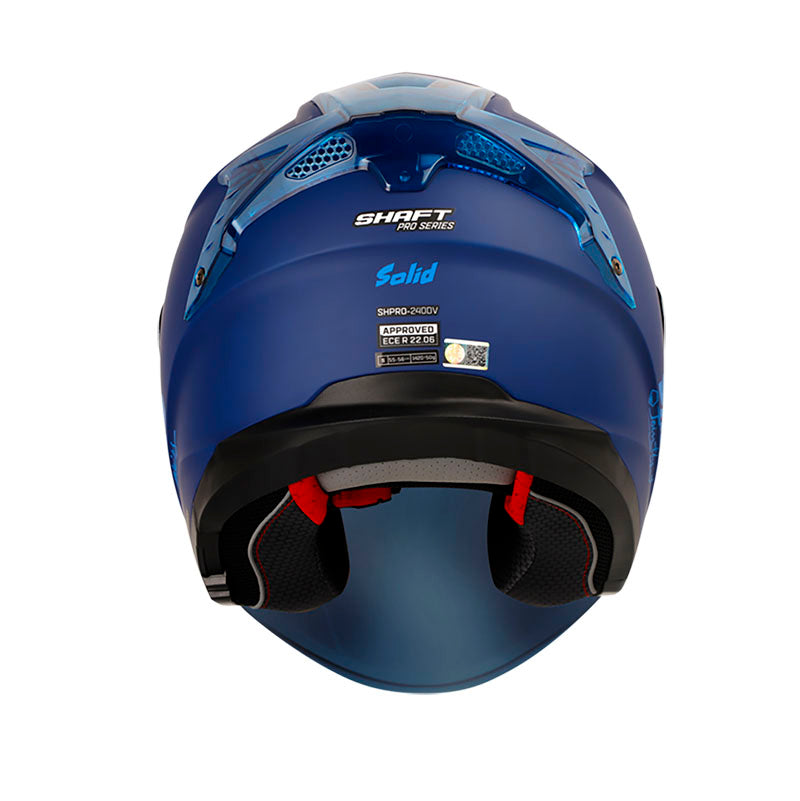 CASCO SHAFT SH-240DV PRO SOLID AZUL NAVY VISOR IRIDIUM AZUL