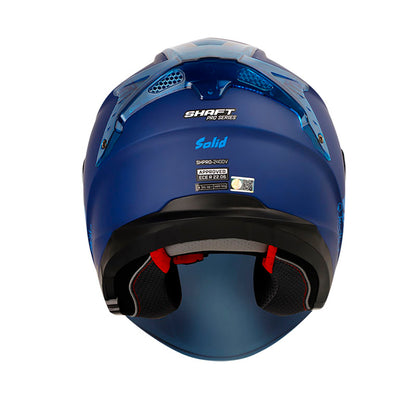 CASCO SHAFT SH-240DV PRO SOLID AZUL NAVY VISOR IRIDIUM AZUL