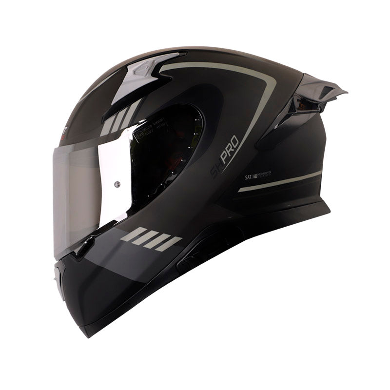 CASCO SHAFT SH-612DV PRO AURA MATE GRIS VISOR IRIDIUM PLATA