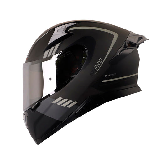 CASCO SHAFT SH-612DV PRO AURA MATE GRIS VISOR IRIDIUM PLATA